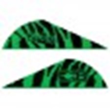 BOHNING BLAZER VANES - 2", GREEN TIGER, DOZEN