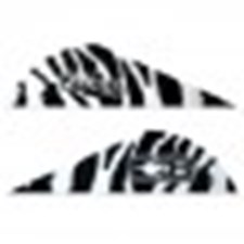 BOHNING BLAZER VANES - 2", WHITE TIGER, DOZEN