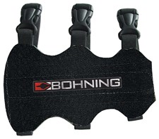 BOHNING ARMGUARD, 3 STRAP, BLACK